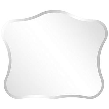 Howard Elliott 36" x 30" Fancy Frameless Wall Mirror