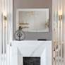 3_Howard Elliott Adoree 30"x40" Rectangular Mirror with 3D Mirror C more views