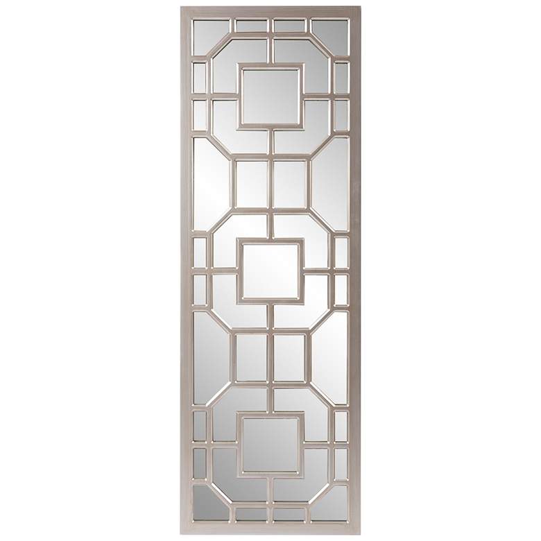 Image 1 Howard Elliott Aldrich 46 1/2" High Champagne Frame Wall Mirror