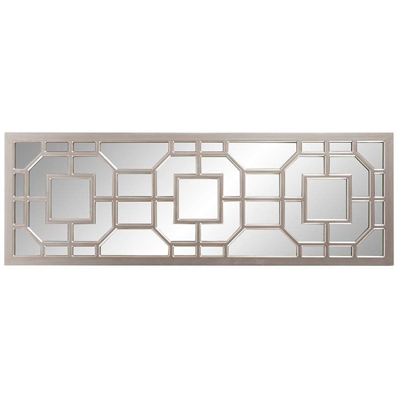 Image 4 Howard Elliott Aldrich 46 1/2" High Champagne Frame Wall Mirror more views