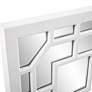 2_Howard Elliott Aldrich 46 1/2" High Matte White Wood Wall Mirror more views