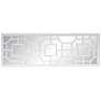 4_Howard Elliott Aldrich 46 1/2" High Matte White Wood Wall Mirror more views