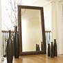 1_Howard Elliott Alexander 82" High Antique Copper Large Floor Mirror