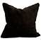 Howard Elliott Angora Ebony 20" Square Decorative Pillow