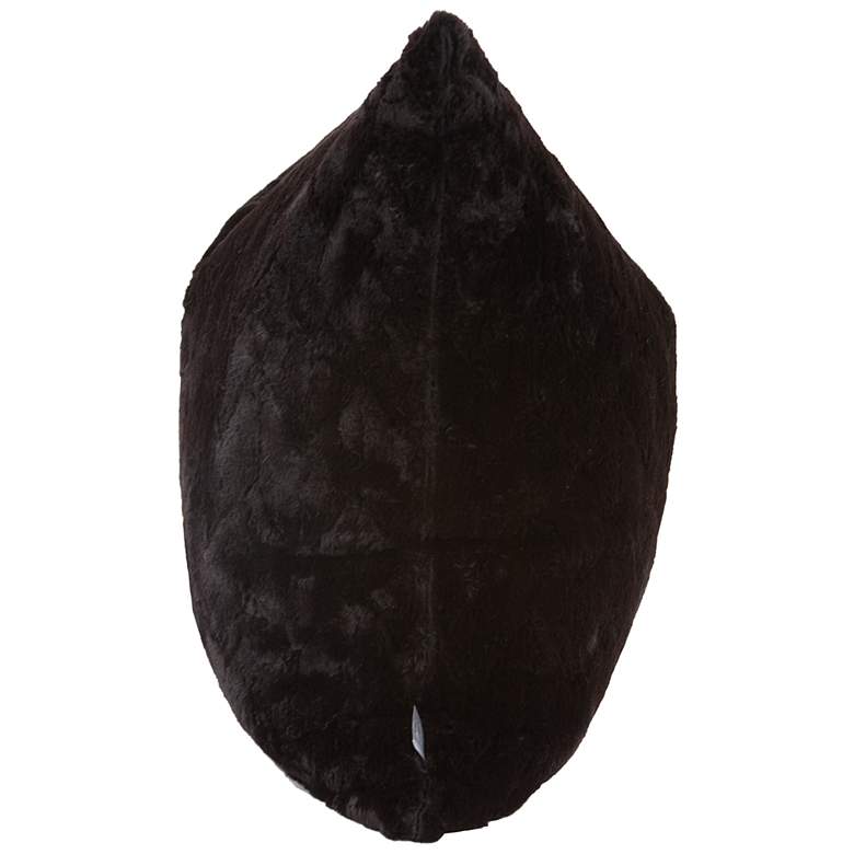 Image 3 Howard Elliott Angora Ebony 24" Square Decorative Pillow more views