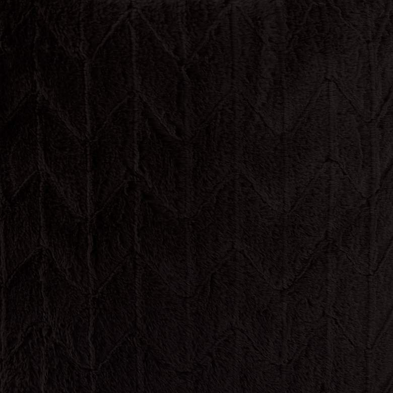 Image 6 Howard Elliott Angora Ebony 24" Square Decorative Pillow more views
