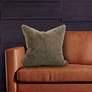 Howard Elliott Angora Moss 20" Square Decorative Pillow