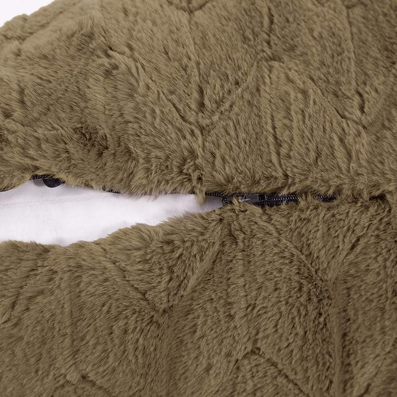 Image 5 Howard Elliott Angora Moss 20" Square Decorative Pillow more views