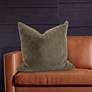 Howard Elliott Angora Moss 24" Square Decorative Pillow