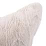 4_Howard Elliott Angora Natural 24" Square Decorative Pillow more views