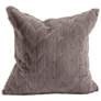 Howard Elliott Angora Stone 20" Square Decorative Pillow