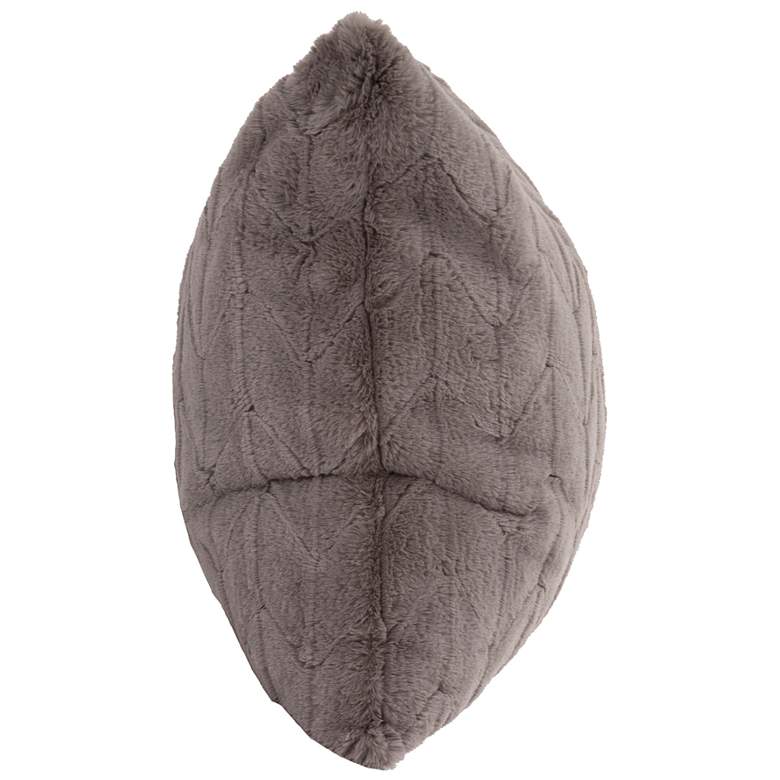Image 3 Howard Elliott Angora Stone 20" Square Decorative Pillow more views