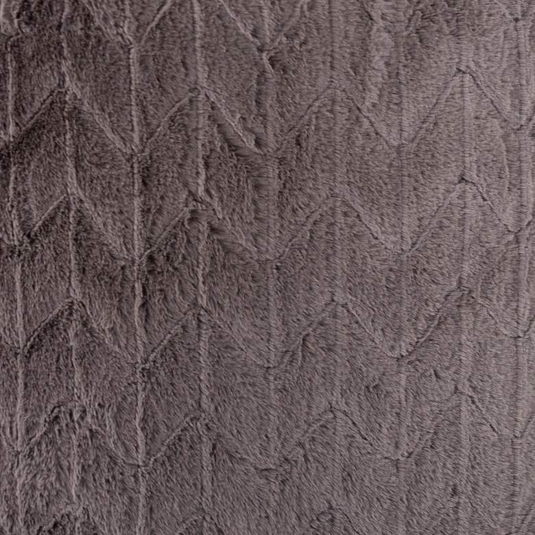 Image 6 Howard Elliott Angora Stone 20" Square Decorative Pillow more views