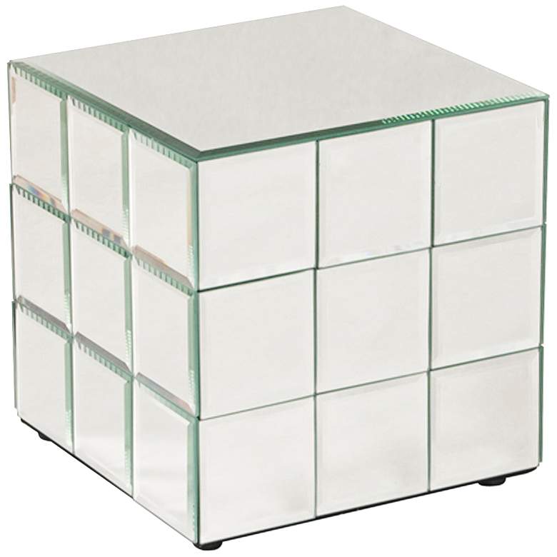 Howard Elliott Antares Small Mirror Puzzle Cube Pedestal