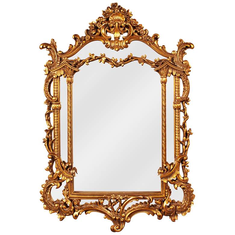 Image 1 Howard Elliott Arlington Gold Baroque 34 x 49 Wall Mirror