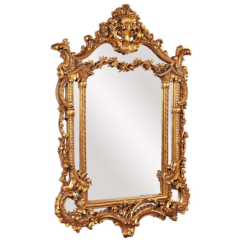 Image 2 Howard Elliott Arlington Gold Baroque 34 x 49 Wall Mirror more views