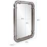 6_Howard Elliott Artemis 36" High Champagne Silver Mirrored Wall Mirror more views