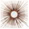 Howard Elliott Aster Copper Star Burst 16" Round Wall Mirror