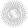 Howard Elliott Astra Silver Starburst 50" Round Wall Mirror