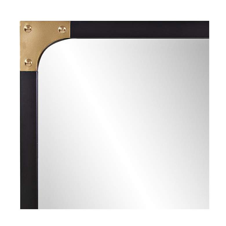Image 2 Howard Elliott Atlas Matte Black 24" x 36" Wall Mirror more views