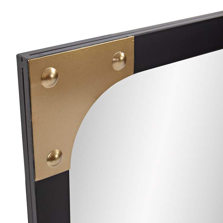 Image 3 Howard Elliott Atlas Matte Black 24" x 36" Wall Mirror more views