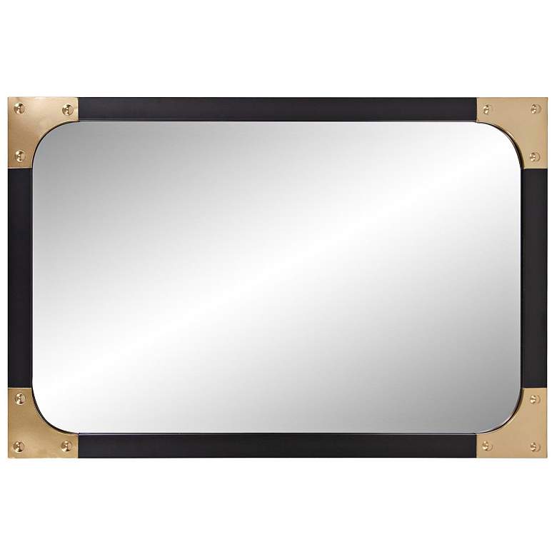 Image 4 Howard Elliott Atlas Matte Black 24" x 36" Wall Mirror more views