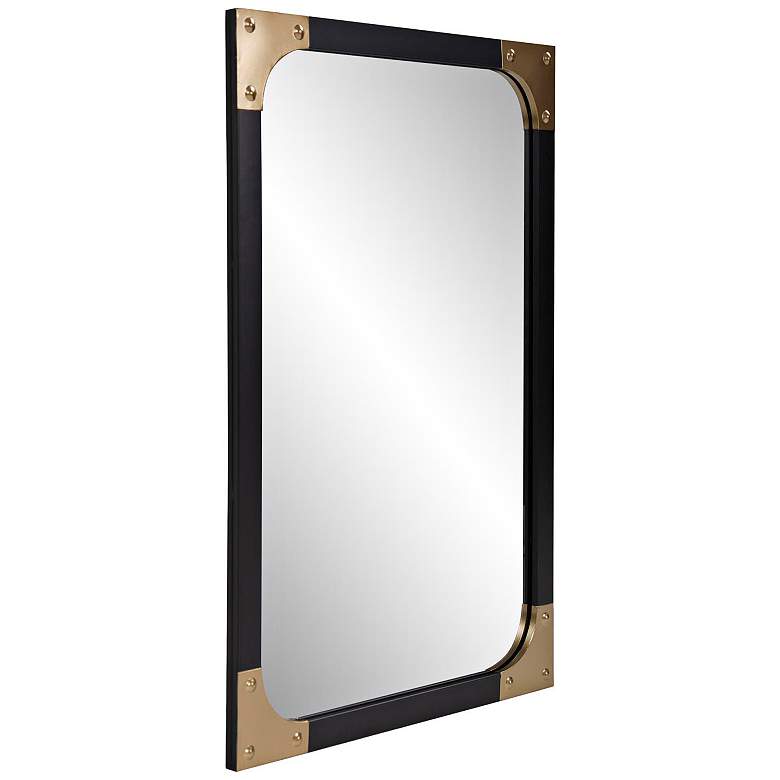 Image 5 Howard Elliott Atlas Matte Black 24" x 36" Wall Mirror more views