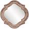 Howard Elliott Aubrey Rustic Wood 36" x 36" Wall Mirror