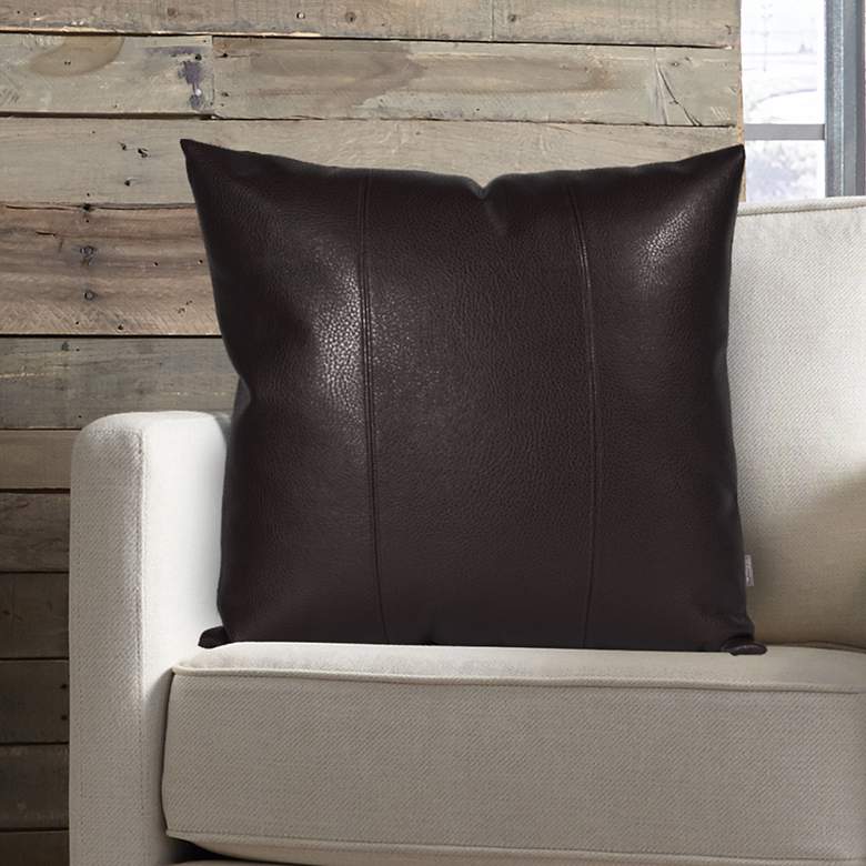 Image 1 Howard Elliott Avanti Black 24" Square Decorative Pillow