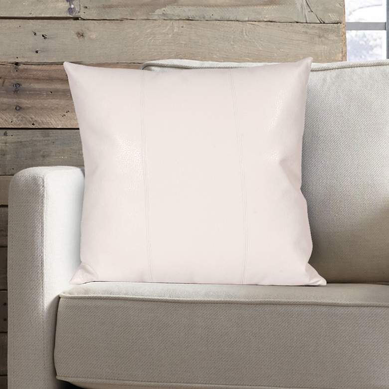 Image 1 Howard Elliott Avanti White 24 inch Square Decorative Pillow