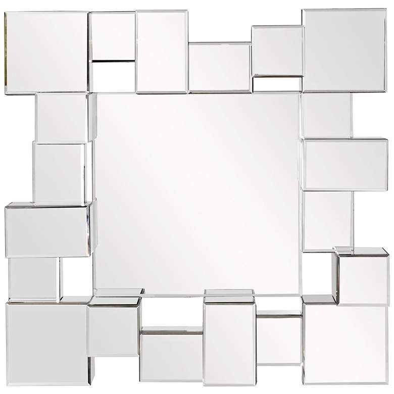 Image 1 Howard Elliott Babylon Contemporary 32" Sq. Wall Mirror