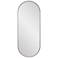 Howard Elliott Balducci Black 20" x 50" Oval Wall Mirror