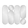 5_Howard Elliott Balducci Black 20" x 50" Oval Wall Mirror more views
