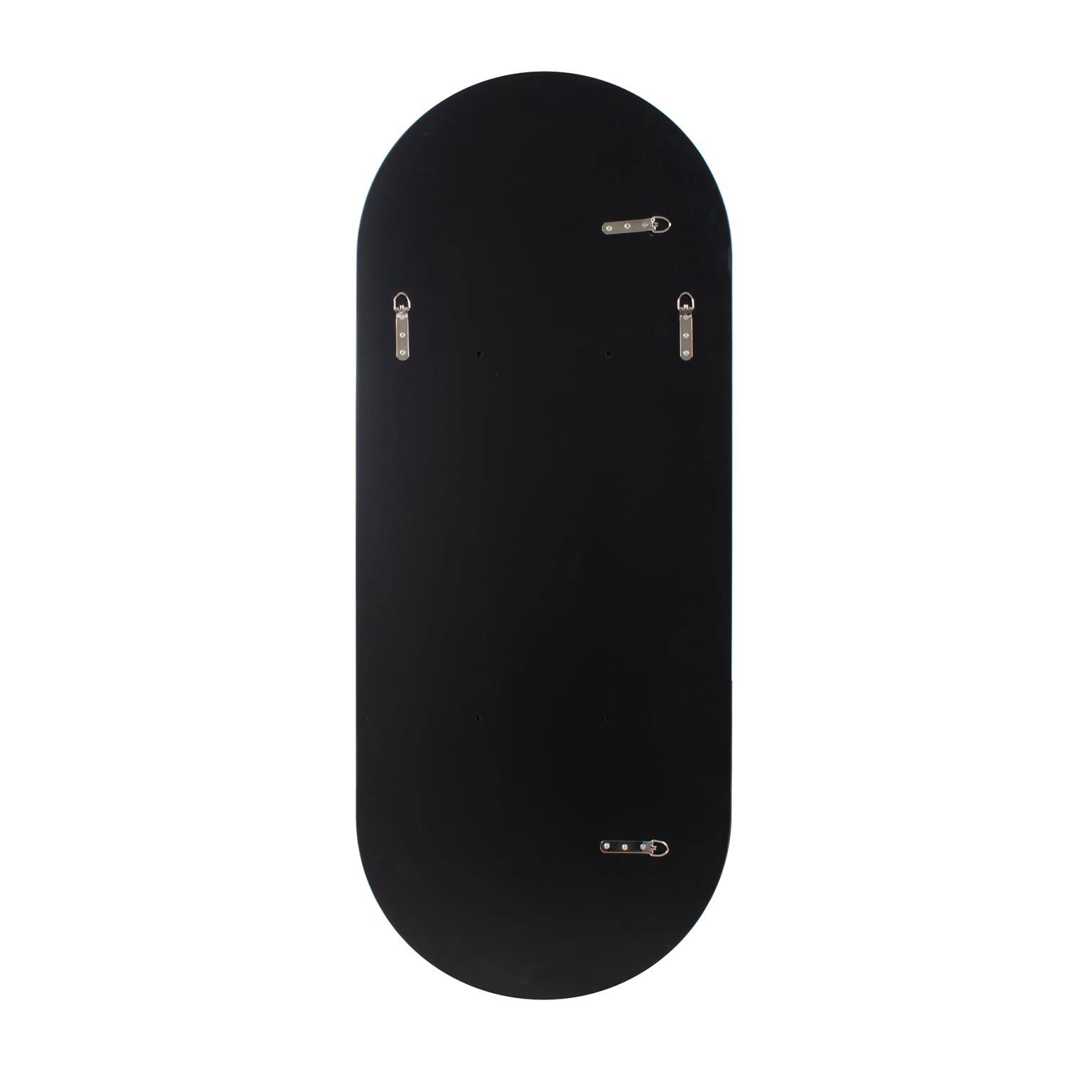 Howard Elliott Balducci Black 20" x 50" Oval Wall Mirror