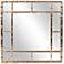 Howard Elliott Bamboo Country-Silver 40" Square Wall Mirror