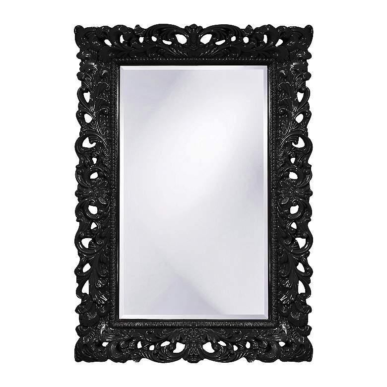 Image 1 Howard Elliott Barcelona Glossy Black 32" x 46" Mirror