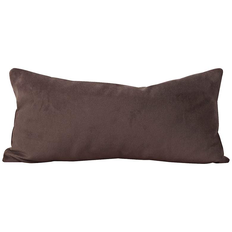 Image 1 Howard Elliott Bella 22 inchx11 inch Chocolate Kidney Pillow