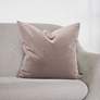 Howard Elliott Bella Ash Velvet 20" Square Decorative Pillow