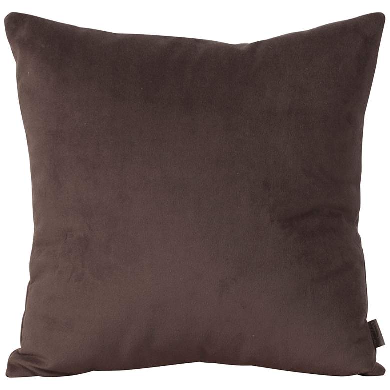 Image 2 Howard Elliott Bella Chocolate Velvet 20 inch Square Pillow