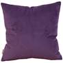 Howard Elliott Bella Eggplant Velvet 20" Square Throw Pillow