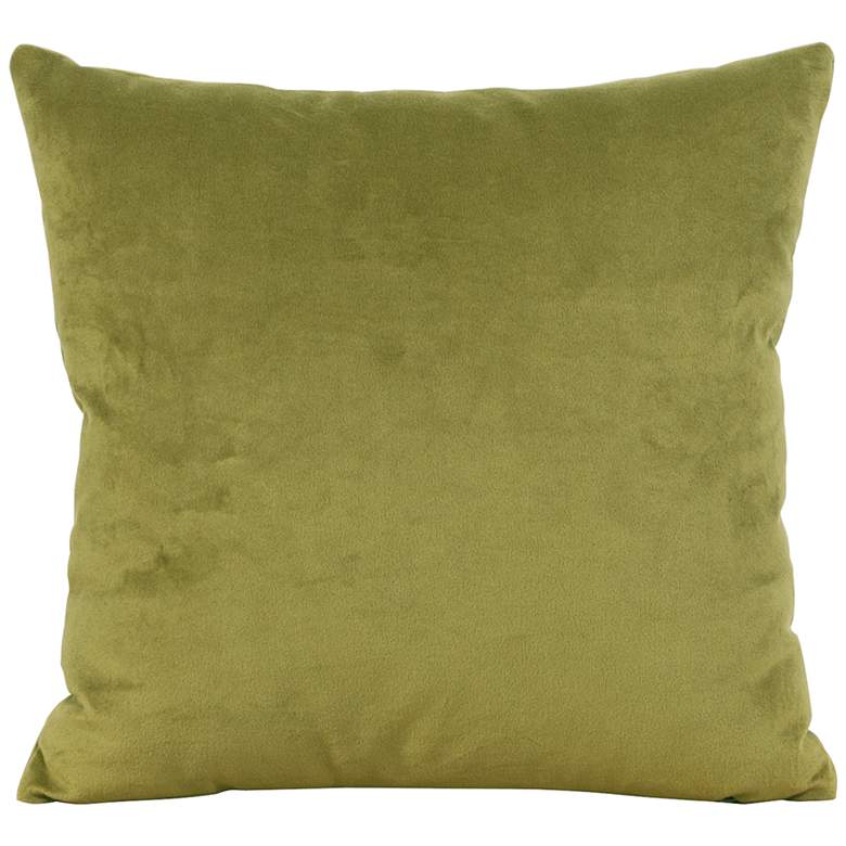 Image 2 Howard Elliott Bella Moss Velvet 24" Square Throw Pillow