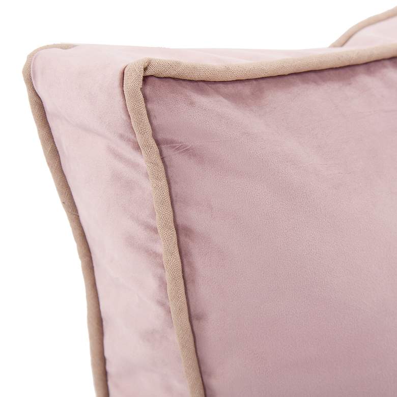 Image 4 Howard Elliott Bella Rose 20" Square Gusseted Pillow more views