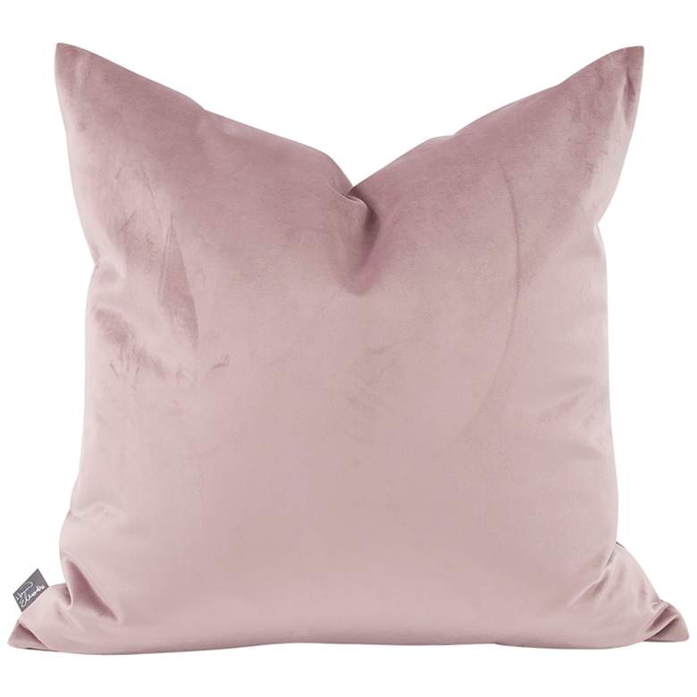 Image 2 Howard Elliott Bella Rose Velvet 20" Square Throw Pillow