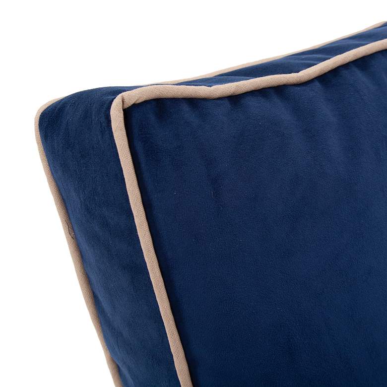 Image 4 Howard Elliott Bella Royal 20" Square Gusseted Pillow more views