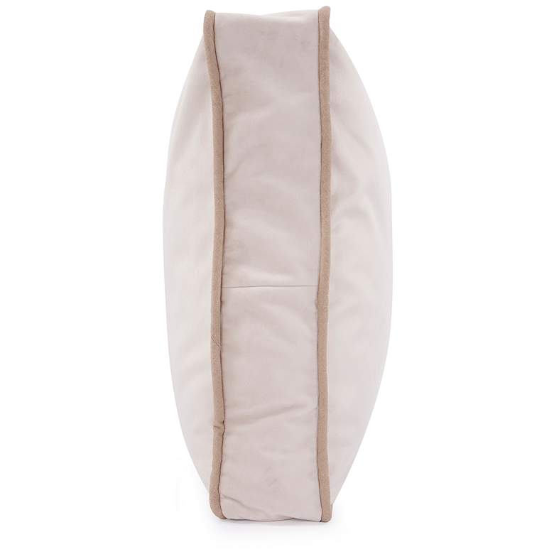 Image 2 Howard Elliott Bella Sand 20" Square Gusseted Pillow more views