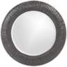 Howard Elliott Bergman Charcoal Gray 32" Round Wall Mirror