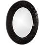2_Howard Elliott Bergman Glossy Black 32" Round Wall Mirror