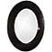 Howard Elliott Bergman Glossy Black 32" Round Wall Mirror