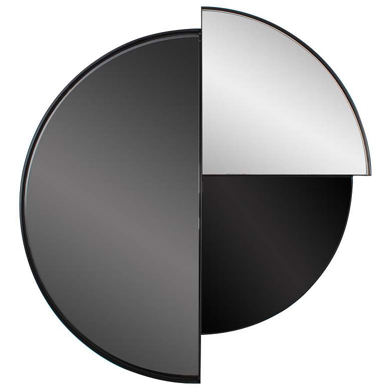 Image 1 Howard Elliott Black 3D Geometric 43"x40" Triple-Pane Orono Metal