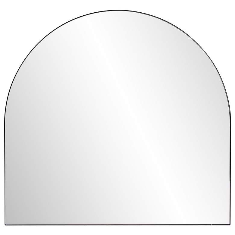 Image 1 Howard Elliott Black Arched 36"x34" Van Buren Wall Mirror